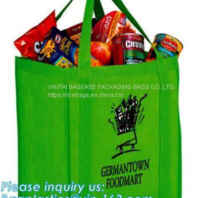 Eco Friendly Recyclable Grocery Non Woven Bag, Lamination Gift Non Woven Tote Bag Fabric Shopper Promotional Bag photo-2