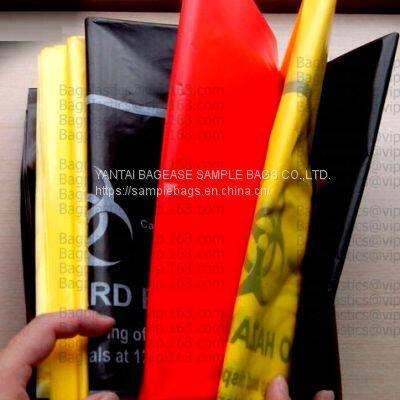 Biohazard Disposal Bags With Warning Label/Sterilization Indicator Lab Can Liners Labeling Biohazardous Trash Safely
