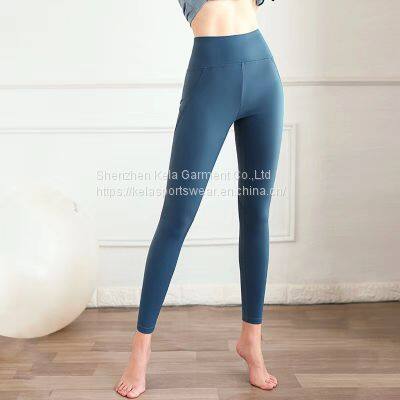 Yoga Pants Fitness Pants Wholesale Hot Sell Workout Clothing Sport Gym High Waist Fitness Custom Women Yoga Pants With Legging Pocket photo-4