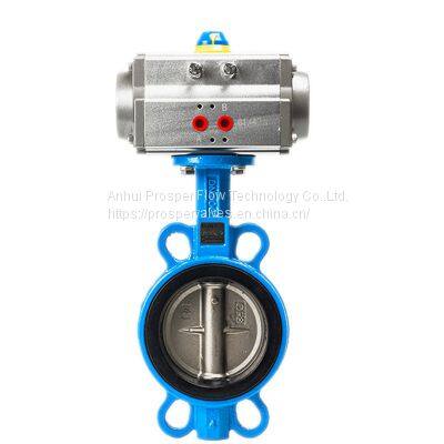 24v Electric Actuator Butterfly Valve Pneumatic Regulating Wafers End Type Butterfly Valve