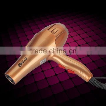 Gold Color Ionic Hair Dryer Stong Wind Profession Household Hair Dryer