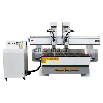 New Design Aluminium composite panel Woodworking Engraving Machine Double Heads Rotary CNC Router