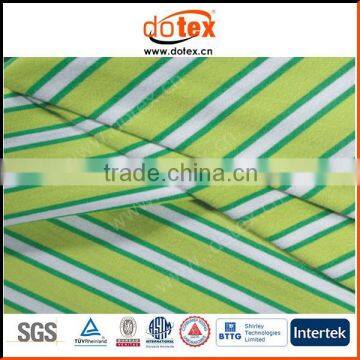 Wicking dry rapidly stripes knitted polyester spandex fabric