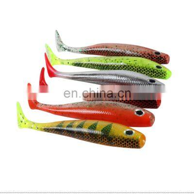 JOHNCOO Soft Plastic Bait Manufacturers Big Soft Bait T Tail Lure Vivid Colorful Fishing Bait photo-3