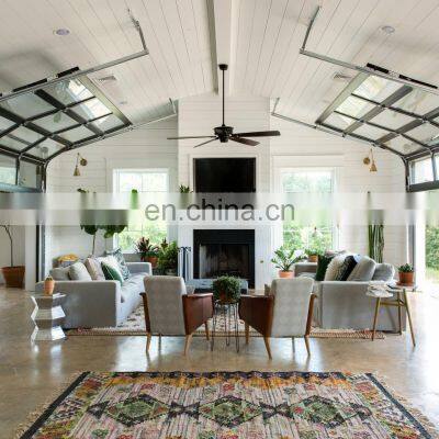 Aluminum Glass Panel Garage Door / Electric Glass Garage Port