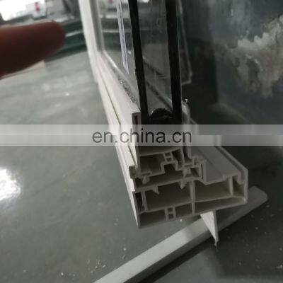 Custom American Standard Single Hung Windows Vinyl Frame Tempered Glass Window With Tube Grill photo-5
