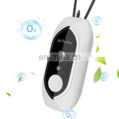 personal wearable necklace purification ionizer mini anion small portable usb neck ionic intelligent smoke air purifier