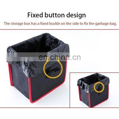 Portable Car Trash Can Bin Hanging Wastebasket Back Seat Storage Bag Waterproof Dustbin Storage Organizer Box photo-3