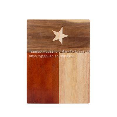 Customized Acacia Wood Splicing Rubber Wood Chopping Board Cutter Vegetable Meat Cheese Kitchen Solid Wooded Cutting Boards