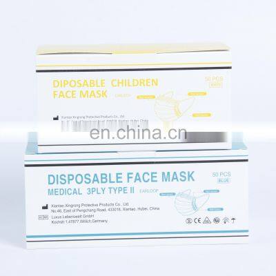 Eco Friendly children medical face masks disposable non-woven 3ply kids face masks manufacturing