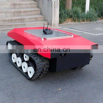 Rubber Crawler wheeled robot Rubber tracked chassis for lawn mower tracked chassis platform