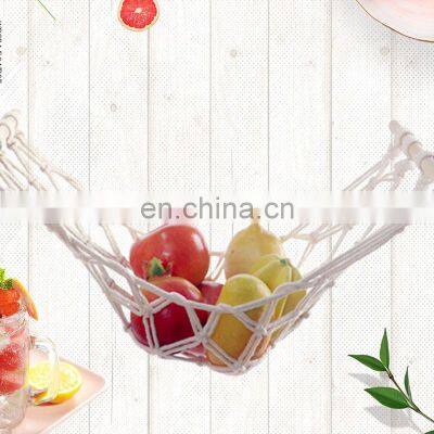 Top Ranking Kitchen Vegetable Basket Under Cabinet Macrame Hanging Fruit Hammock