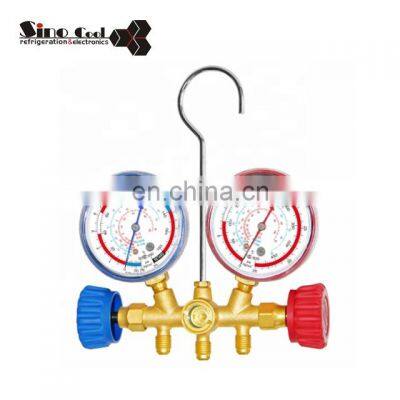 BRASS HVAC A/C REFRIGERATION KIT AC DOUBLE R134 R410A AT-536H MANIFOLD GAUGE SET Manifold Gauge Set R410 photo-3