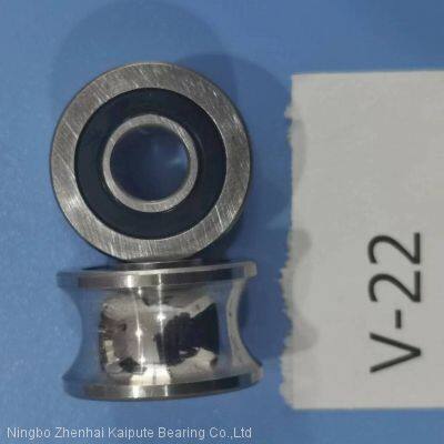 U22/T22 Non-Standard Circular Arc Groove Guide Roller Bearing 8*22.4*13*14.4mm