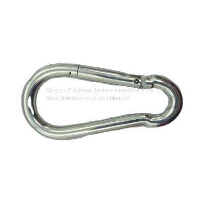 Galvanized Iron Track Shape U-shaped Quick Link Ring Outdoor Cross Border Buckle Spring Hook Safety Buckle Chain Link Buckle photo-3