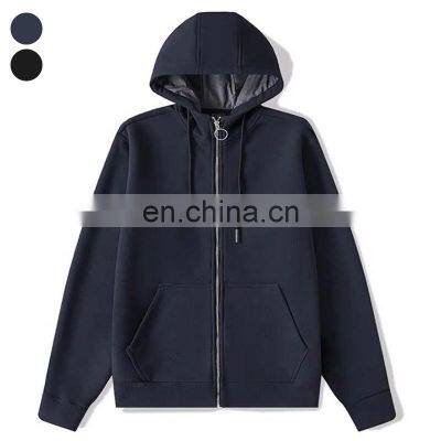 High Quality Waffle Full-Zip Warmth Jacket Coat Custom Running Windbreaker Long Sleeve Sports Yoga Jacket For Men