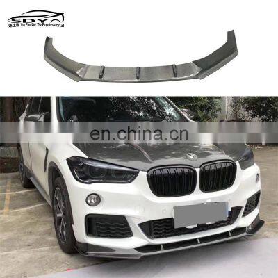 X1 F48 F49 M Sport Carbon Fiber Front Lip Front Bumper Lip Front Splitter For BMW X1 F48 F49 2016-2019