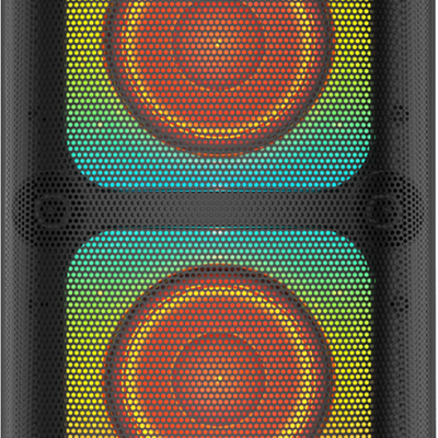 ZQS4289 Wireless Portable 16W Power 2*4 Inches Subwoofer Bluetooth Speaker With Colorful Lights