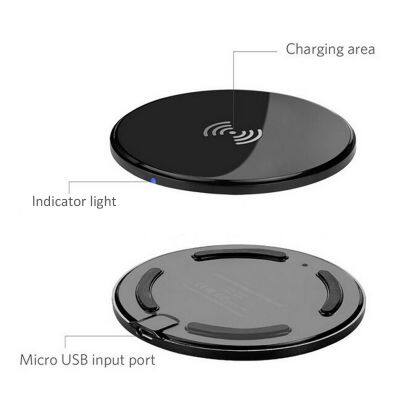 Ultra Thin Round Shape Universal Mobile Phone Wireless Charger for Smart Phones photo-4