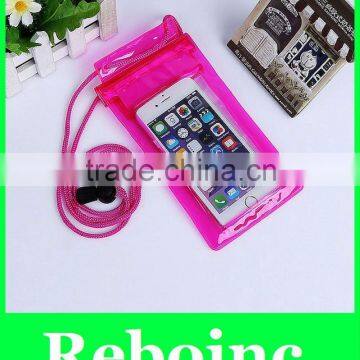 Waterproof Phone Bag China Wholesale Fashion Glitter Sparkling Stars Quicksand Green Pink photo-2