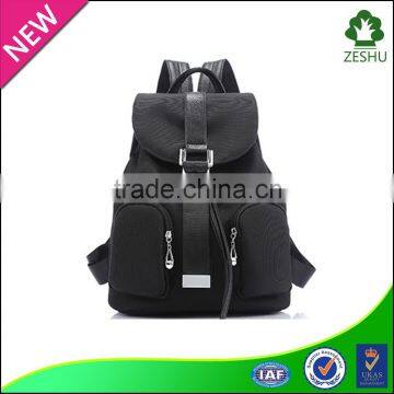 2016 new designed canvas backpack lady backpack school backpack