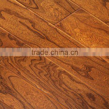Smooth Engineered Elm Solid Wood Flooring Thickness 15mm