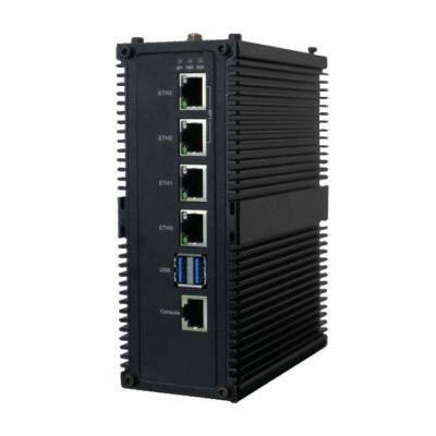Wide Temperature Industrial Computer Fanless Embedded Din Rail PC