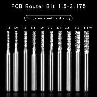 PCB Router Bit, Керметиновая концевая фреза 1.5-3.175 мм