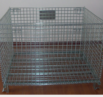 Galvanized Metal Wire Storage Cage Container photo-5