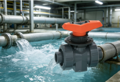 PVC Metering Ball Valve PVC-U Flow Control Valve for Water Treatment System Chemical Pipeline Control