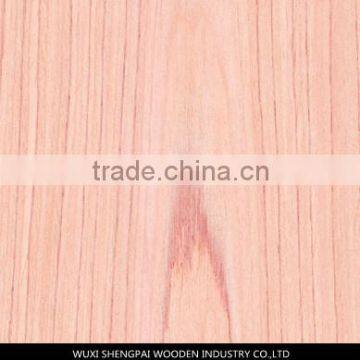 cherry engineered commercial veneer with high grade furniture recon veneer/wood veneer sticker for furniture decoration skins