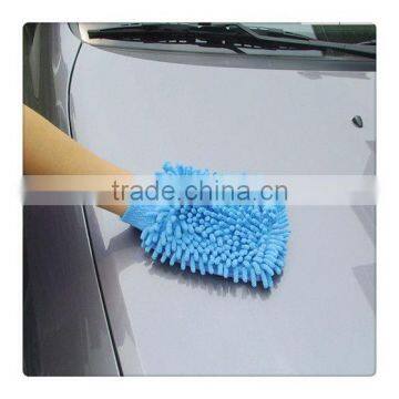 Microfiber chenille car cleaning mitt animal cleaning mitt dural absorbent