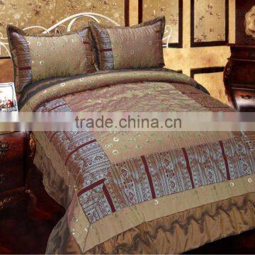 7Pcs Patchwork polyester Comforter Set