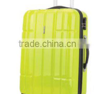 Fashion candy luggage trolley good quality PC luggage wholesale