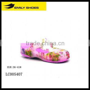 Beauty pvc upper ladies garden shoes