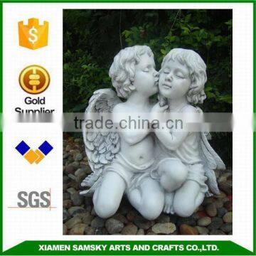 factory OEM/ODM wholesale life size resin angel garden statues