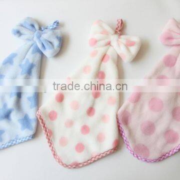 bowknot printed hanging hand towel