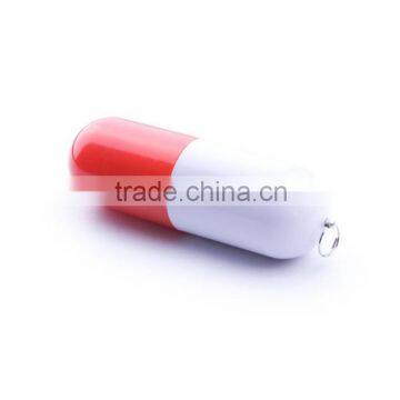 Plastic pills shape Factory price free sample funny pen drive