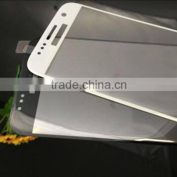 Asahi Glass 3D full cover silk printing tempered glass screen protector for Samsung S7