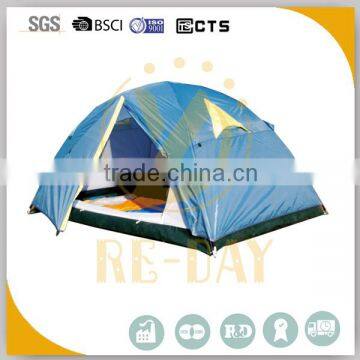Portable four season camping trailer tent