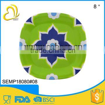 cheap melamine 8" simple design square salad mini plate