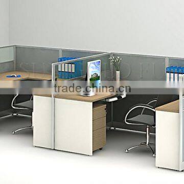 Modern office cubicle workstation design for 2 people (SZ-WSB365)