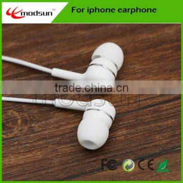 Factory price for iphone 5 earphone with mic,custom for iphone in ear earphones