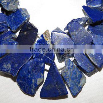 Natural Lapis Lazuli Rough Beads 12''Inch Approx Top Quality On Whole Sale Price.