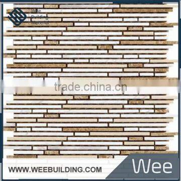 MC025A-P Decorative Strip Stone Mosaic Tile 300x300mm