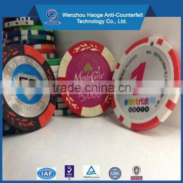 Clay Poker Chips Sticker Laser Plastic Poker Chip Sticker ABS Poker Chips photo-2