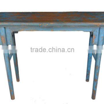 Chinese antique reproduction blue altar table LWD436