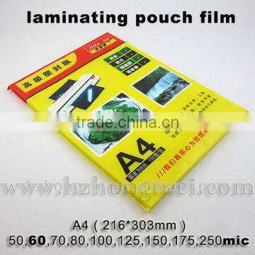 A4 60mic Laminate pouches film