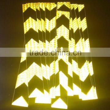 Reflective Direction Tape Black and Yellow Reflective Warning Tape 50mm*45.7m Quality Choice photo-4