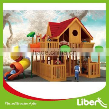 Large Children Wooden Outdoor Play Equipment for Sale Woods Series LE.MZ.015